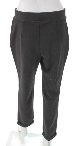 Vince Camuto Womens Ankle Pants Black Polyester Pull On Size S