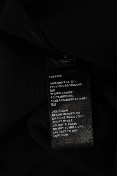 Lafayette 148 New York Womens Dress Pants Black Viscose Pull On Size S