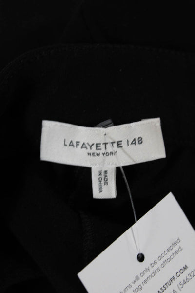 Lafayette 148 New York Womens Dress Pants Black Viscose Pull On Size S