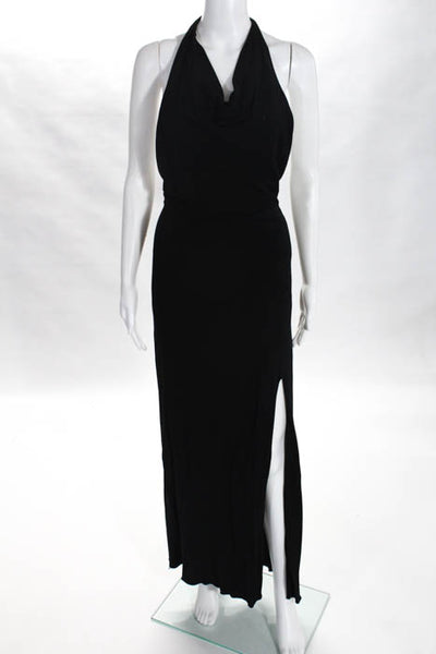 Yigal Azrouel Black Halter No Expiration Gown Size 6 $1295 10086271