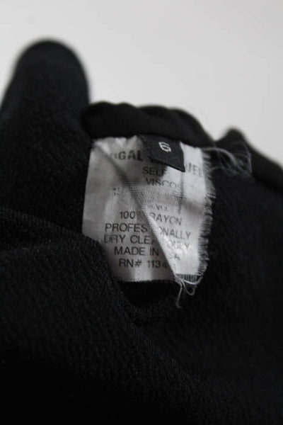 Yigal Azrouel Black Halter No Expiration Gown Size 6 $1295 10086271