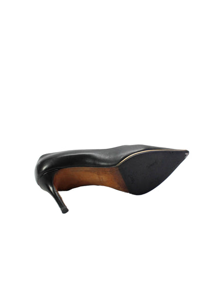 Givenchy Womens Leather Pointed Toe Slide On Pumps Black Gold Size 37 7