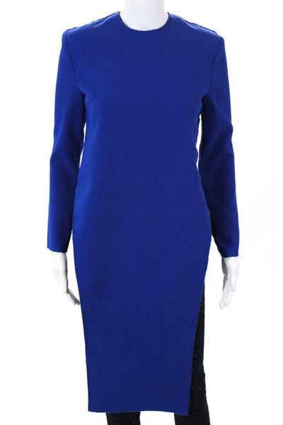 Solace London Royal Blue Long Sleeve Vest Long Shirt Top Size 4