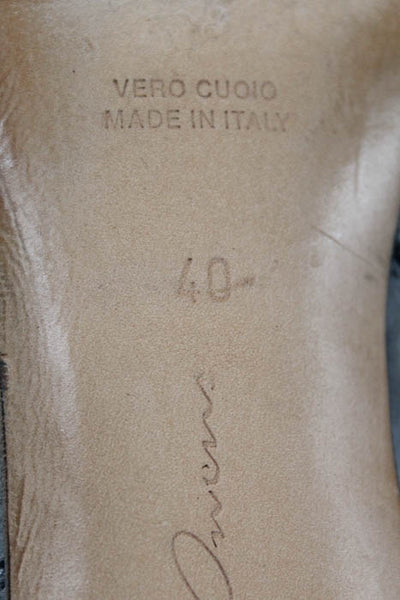 Rick Owens Gray Suede Round Toe Ankle Short Boots Size IT 40 10