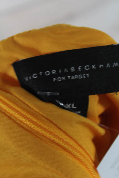 Victoria Beckham For Target Yellow Floral Front Shift Dress Size Extra Large NEW