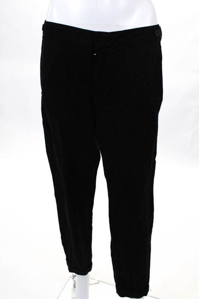 DWP  Black Casual Flat Front Pants Size 28