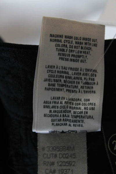 DWP  Black Casual Flat Front Pants Size 28