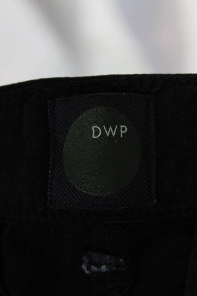 DWP  Black Casual Flat Front Pants Size 28