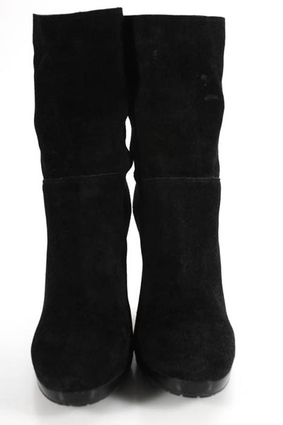 Cole Haan Black Round Toe Platform Stiletto Booties Size 10.5