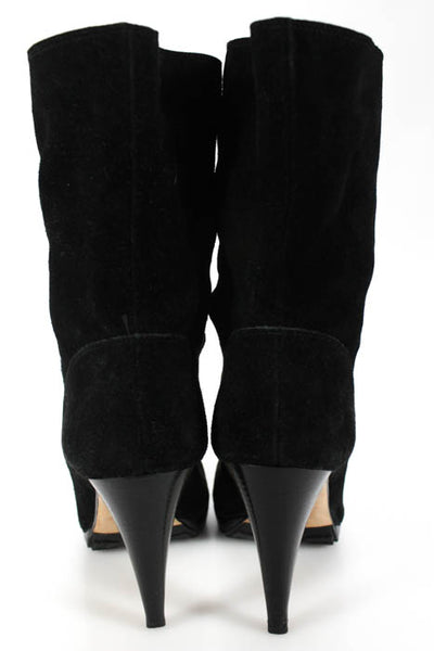 Cole Haan Black Round Toe Platform Stiletto Booties Size 10.5