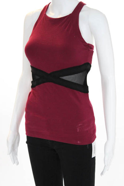 Beyond Yoga  Red Merlot Cotton Blend Tank Top Size Small New $88