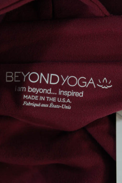 Beyond Yoga  Red Merlot Cotton Blend Tank Top Size Small New $88