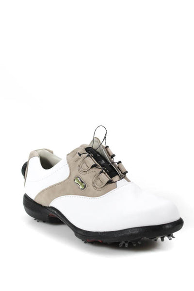 Foot Joy White Leather Waterproof Reelfit Golf Sneaker Size 8.5 $160 NEW IN BOX