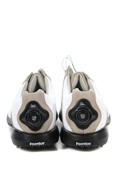 Foot Joy White Leather Waterproof Reelfit Golf Sneaker Size 8.5 $160 NEW IN BOX