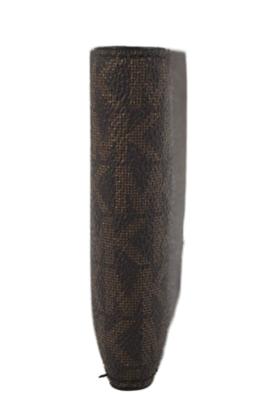 Michael Kors Unisex Adults Monogram Bi-Fold Wallet Brown