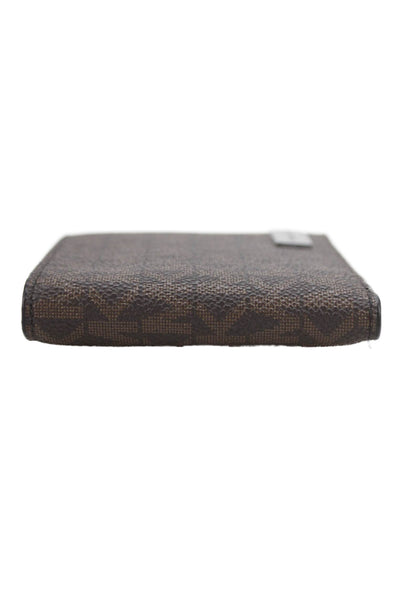 Michael Kors Unisex Adults Monogram Bi-Fold Wallet Brown