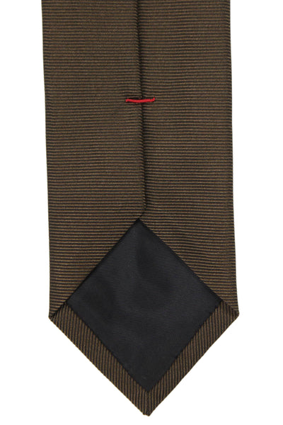 Hugo Boss Mens Silk Blend Metallic Neck Tie Brown OS