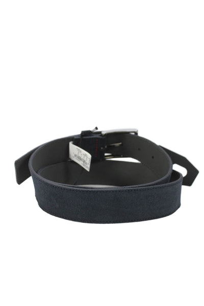 BOSS BOSS Mens Suede Frame Buckle Belt Navy Size 36