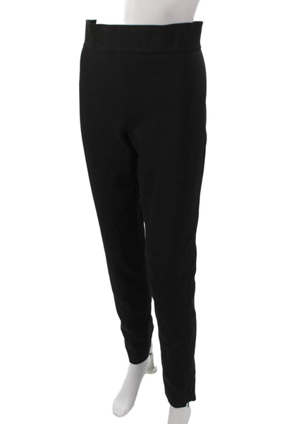 Stella McCartney Women Ankle Black Cotton Zip Pants Size 40