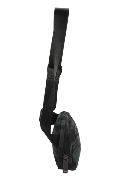 Lululemon Womens Camouflage Print Adjustable Zip Up Belt Bag Green