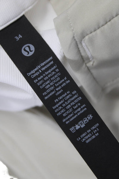 Lululemon Mens Chino Golf Shorts White Size 34