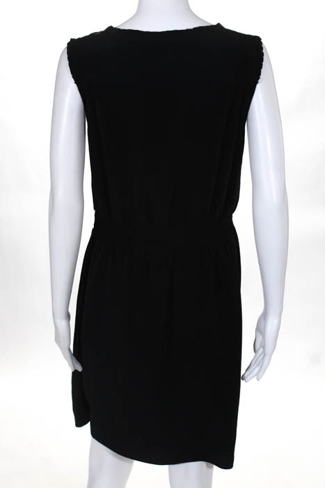 Banana Republic Black Sleeveless V Neck Elastic Waist Day Dress Size 2 - Shop Linda's Stuff Banana Republic Black Sleeveless V Neck Elastic Waist Day Dress Size 2 - Shop Linda's Stuff