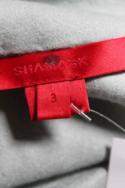 Shamask  Mint Green Cashmere Open Front Swing Jacket Size 3