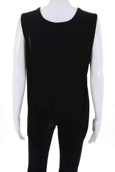 Rag & Bone Jean Black Crew Neck Sleeveless Pull Over Women's Tank Top Size Large