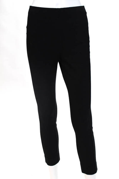 Rag & Bone Black Cotton High Waist Slim Straight Leg Pants Size 2