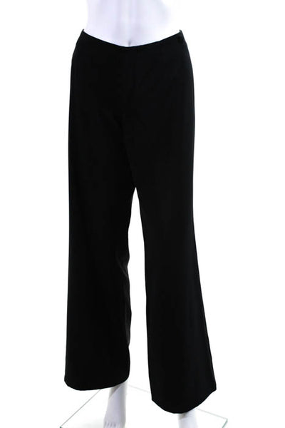 Dirk Bikkembergs Black High Waisted Zip Wide Leg Dress Pant Trousers Size Italia