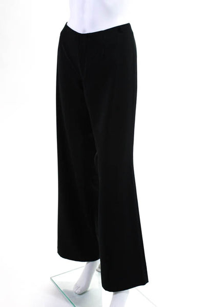 Dirk Bikkembergs Black High Waisted Zip Wide Leg Dress Pant Trousers Size Italia