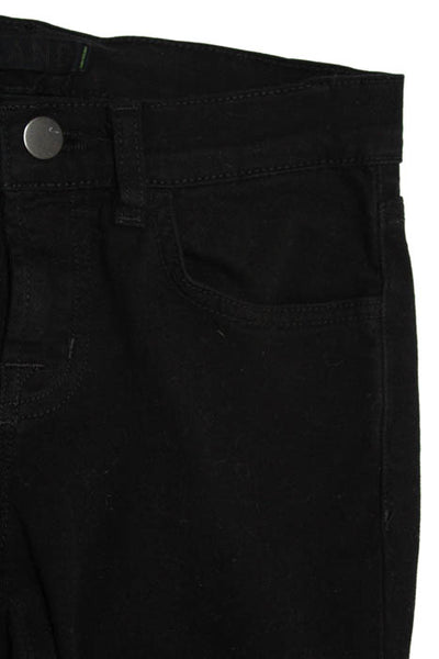 J Brand Black Denim Skinny High Rise Shadow Jeans Size 24