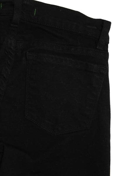 J Brand Black Denim Skinny High Rise Shadow Jeans Size 24