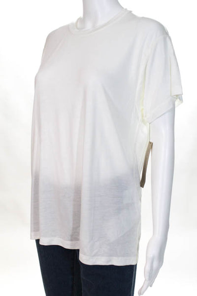Reformation White Crew Neck Short Sleeve Pullover Tee Shirt Size Small