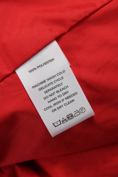 Lilla P Womens Basic Jacket Red Button Long Sleeve Polyester Size L