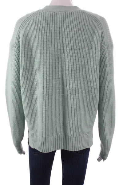 Lilla P Women Cardigan Green V-Neck Long Sleeve Recycled Nylon Size L