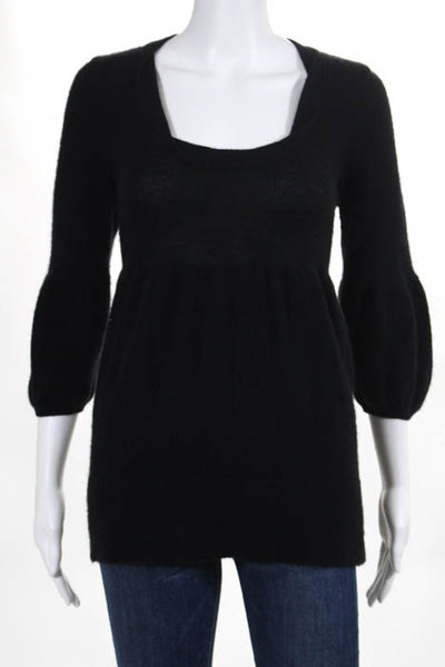 Vince Black Cashmere Pull Over Scoop Neck Sweater Size Medium