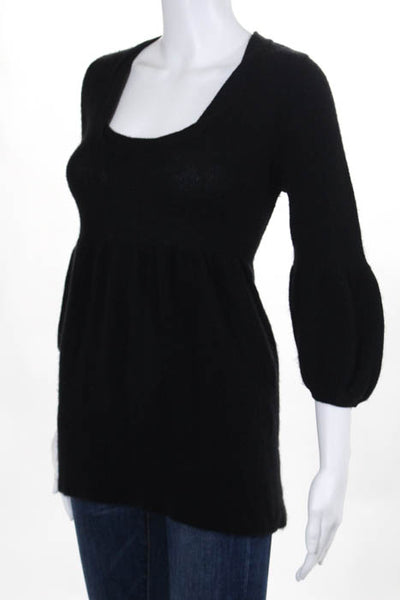 Vince Black Cashmere Pull Over Scoop Neck Sweater Size Medium
