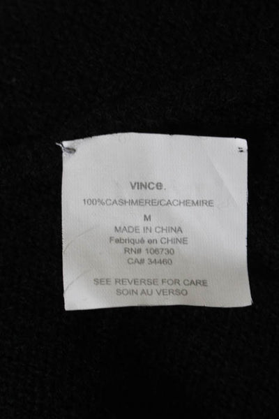Vince Black Cashmere Pull Over Scoop Neck Sweater Size Medium