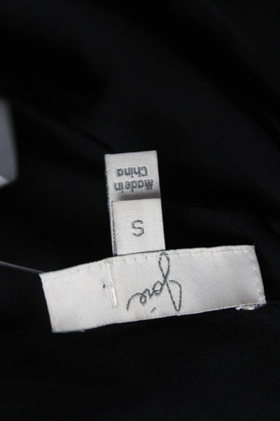 Joie Black Shear Sleeveless Button Closure Women's Work Attire Blouse Size Small