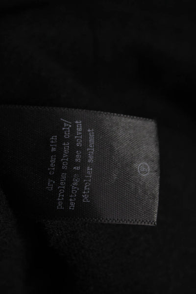 Rag & Bone Womens Wool Black Blazer Button Front Long Sleeve Size 2