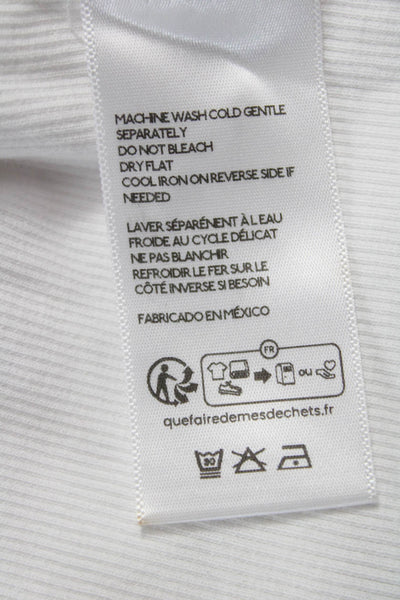 FP Movement Women Basic Cotton Crew Neck Short Sleeve T-Shirt White Size L