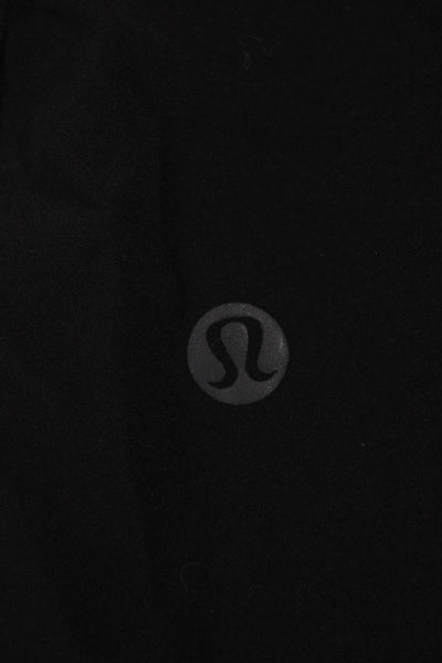 Lululemon Womens Athletic Black Polyester Drawstring Shorts Size 4