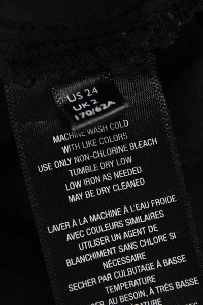 We The Free Womens Flared Jeans Black Cotton Blend Elastic Waist Size 24