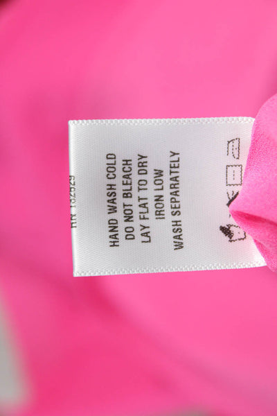 NBD X The Naven Twins Womens Fit & Flare Halter Dress Pink Short Zip Size S