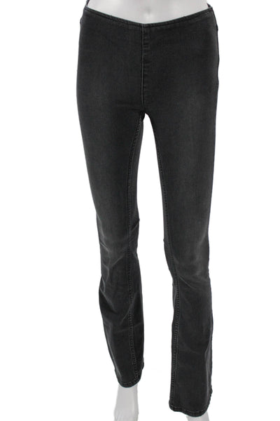We The Free Women Bootcut Jeans Gray Cotton Blend Mid Rise Inseam 32 Size 24