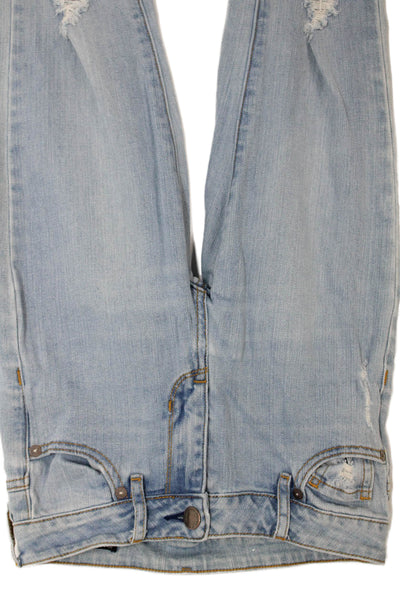 House of Harlow 1960 Womens Flared Jeans Blue Button Mid Rise Size 24