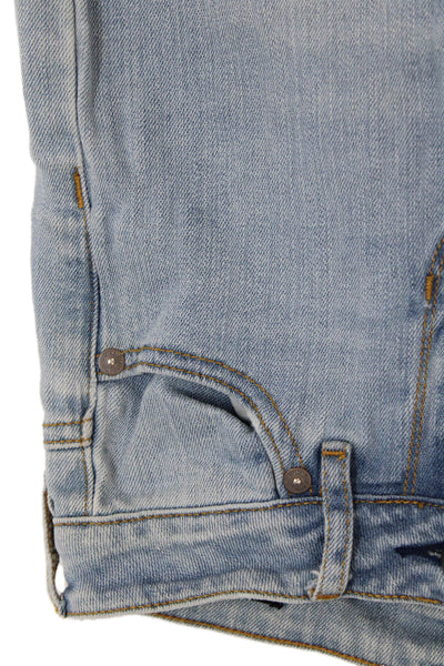 House of Harlow 1960 Womens Flared Jeans Blue Button Mid Rise Size 24
