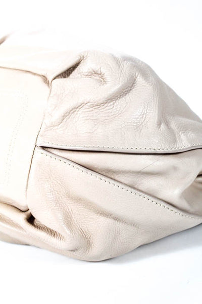 Celine Pink Leather Silver Tone Double Strap Tote Handbag FAN3151 JHL