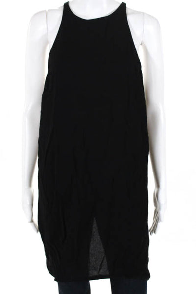 ALC Black Open Back Scoop Neck Tank Top Size Small